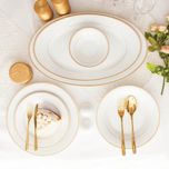 سرویس غذاخوری 35 پارچه چینی زرین ایران سری شهرزاد مدل سپینود درجه یک