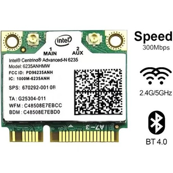 کارت وایرلس لپ تاپ مدل Intel Centrino Advanced-N 6235ANHMW