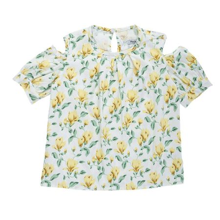 بلوز آستین کوتاه دخترانه مدل MDSS-CH1801