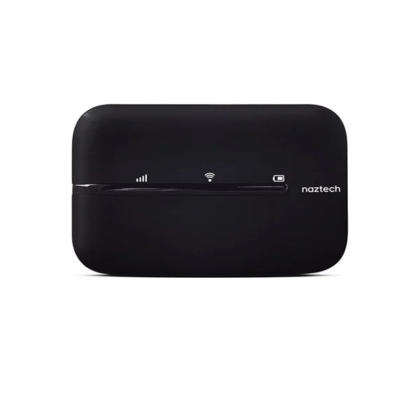 مودم 4G LTE قابل حمل نزتک مدل NZT-77CT با باتری 2100 میلی‌آمپر، پشتیبانی از 10 کاربر همزمان، آنتن داخلی، پورت USB Type-C و شیار