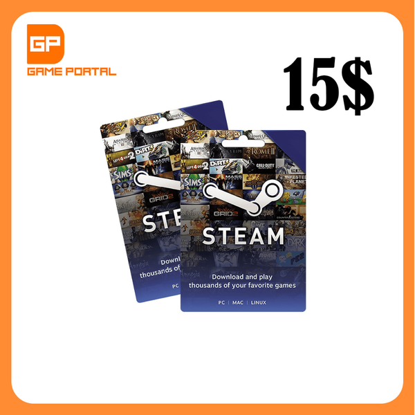 گیفت کارت استیم (15 دلاری)