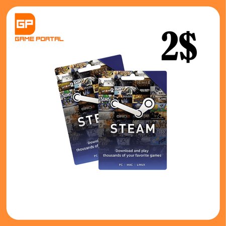 گیفت کارت استیم (2 دلاری)