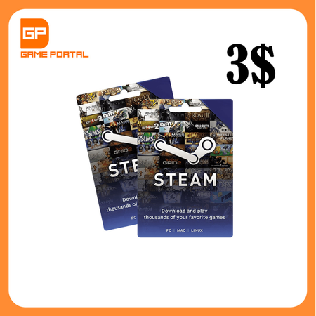 گیفت کارت استیم (3 دلاری)