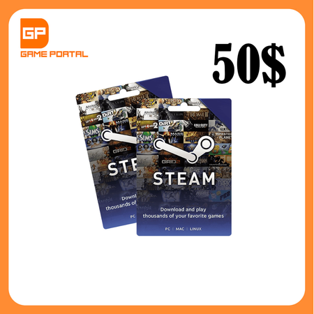 گیفت کارت استیم (50 دلاری)