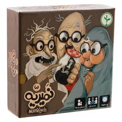 بازی فکری کارتی نمیریه رقابتی، مناسب 7 سال به بالا، تعداد بازیکن 2 تا 5 نفر، درجه سختی آسان، مدت زمان کمتر از 30 دقیقه، شامل 55