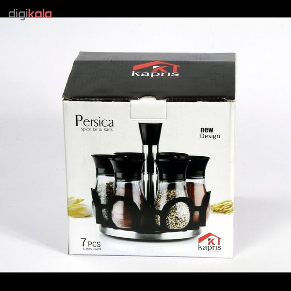 ست جای ادویه 7 پارچه کاپریس کد 12662