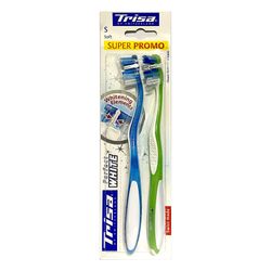 مسواک تریزا سری Super Promo مدل Perfect White با برس نرم بسته 2 عددی