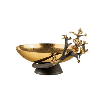 آجیل خوری گلدکیش طرح دلاریس رنگ طلایی کد GK834031-1