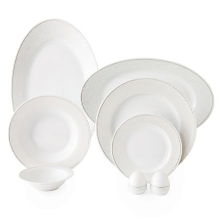 سرویس غذاخوری 28 پارچه چینی زرین ایران مدل ایتالیا اف کلارا کد 0128 درجه عالی