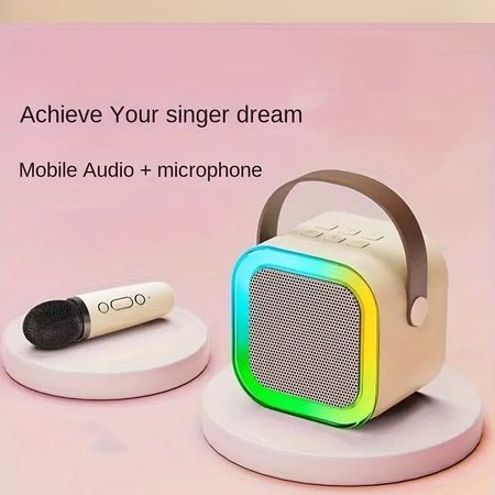 اسپیکر بلوتوثی مدل K12 همراه دو میکروفون بی سیم