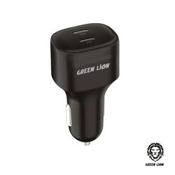 شارژ فندکی ماشینی دو پورت 45W واتی مدل GNCC2PD45WBK گرین لاین
