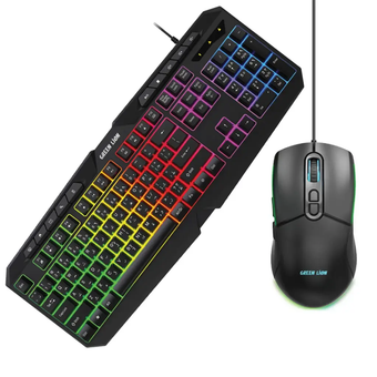 کیبورد و موس گیمینگ GK-400 RGB گرین لاین GK-400 RGB GAMING KEYBOARD + MOUSE