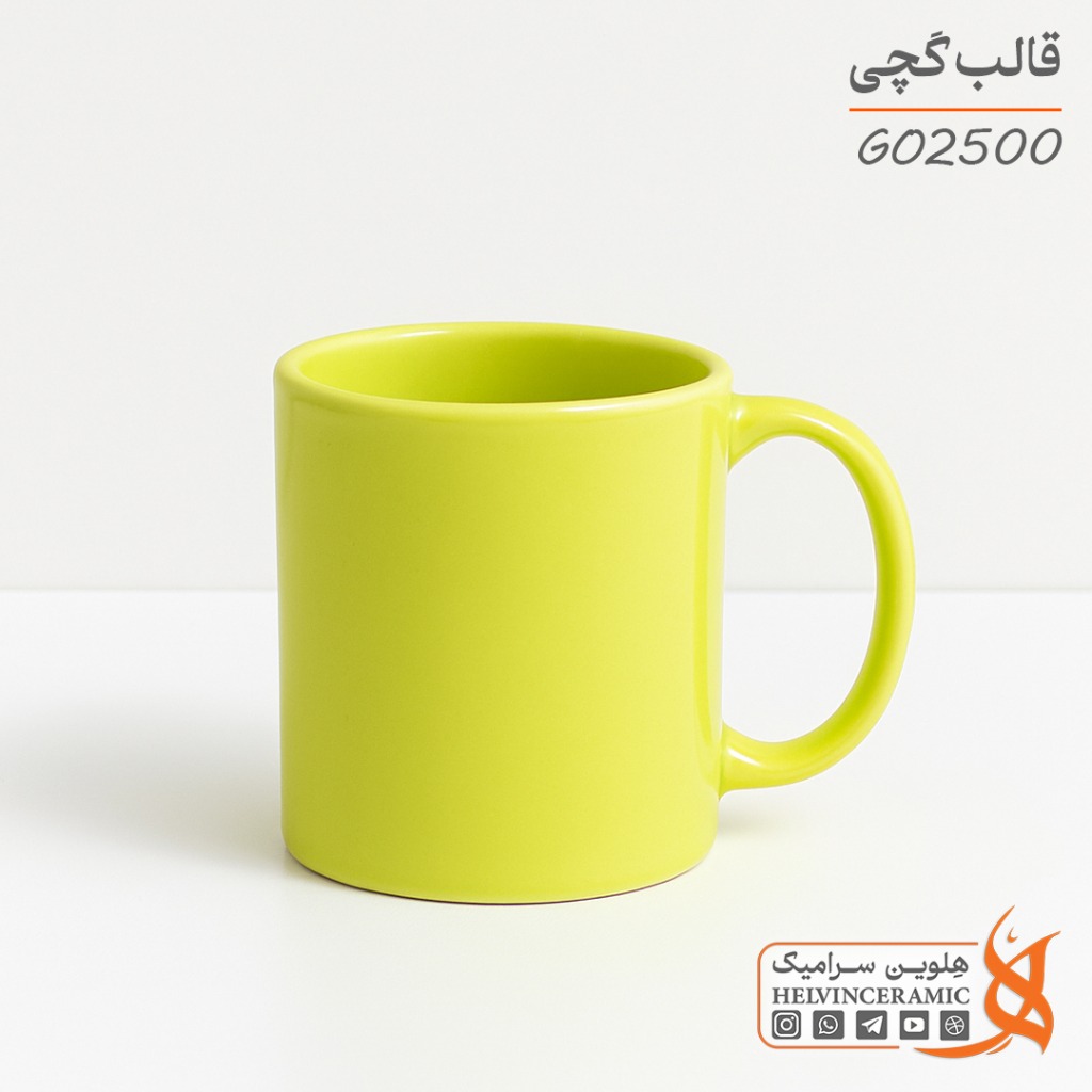 کد GO2500 |قالب گچی ماگ استوانه ای بدون دسته قطر 8.5cm ارتفاع 9.5cm