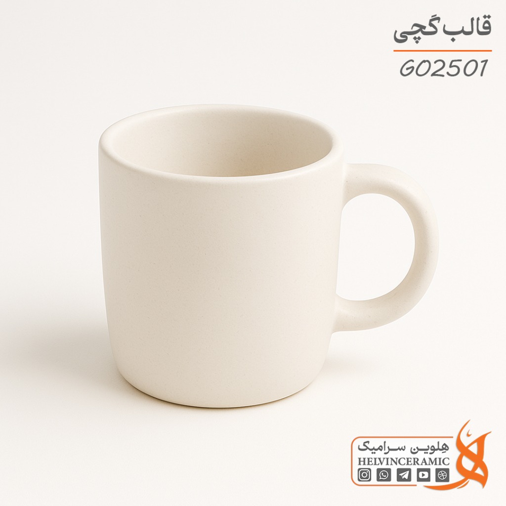 کد GO2501 |قالب گچی ماگ خمره ای بدون دسته