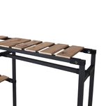 رگال لباس و کمد باز فلز و چوب مدل ارغوان