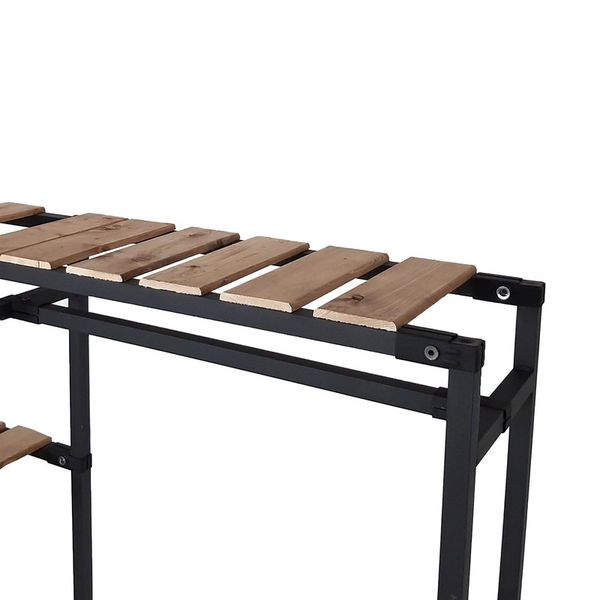 رگال لباس و کمد باز فلز و چوب مدل ارغوان