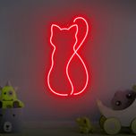 چراغ نئون طرح گربه