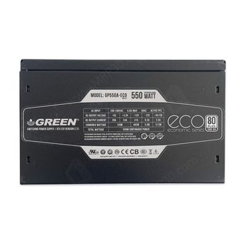 منبع تغذیه کامپیوتر گرین مدل GP550A-ECO Rev3.1 80 Plus White توان 550 وات