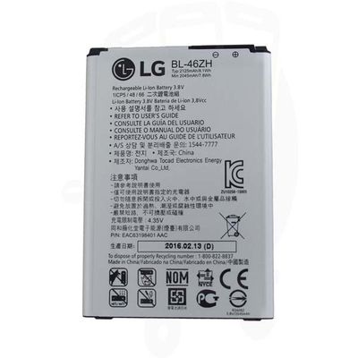 باتری موبایل مدل BL-46ZH با ظرفیت 2045 میلی آمپر ساعت مناسب برای گوشی موبایل LG K8