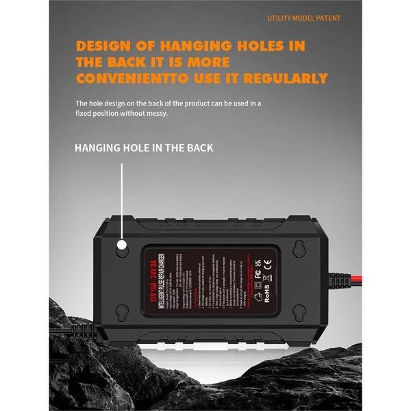 شارژر باتری خودرو برای باتری های تا 200 آمپر ساعت