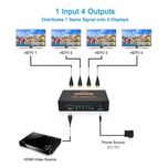اسپلیتر 1 به 4 HDMI مدل UHD-HTS 4K