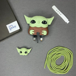 محافظ 4 تیکه سیلکونی شارژر 25وات اورجینال مدل - بیبی یودا