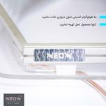 چراغ دیواری نئون دیزاین طرح Cloud-Vs-Moon_BL