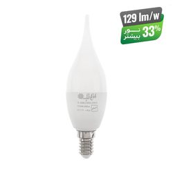 لامپ ال ای دی 6.6 وات اشکی سری پر بازده افراتاب با سرپیچ E14