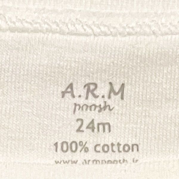 بادی نوزادی آرم پوش مدل یقه باز شونده