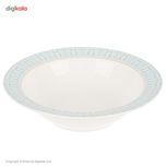 سرویس 102 پارچه چینی زرین ایران سری ایتالیا اف مدل سپید صدف درجه یک