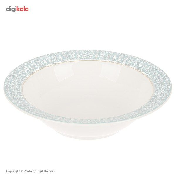 سرویس 102 پارچه چینی زرین ایران سری ایتالیا اف مدل سپید صدف درجه یک