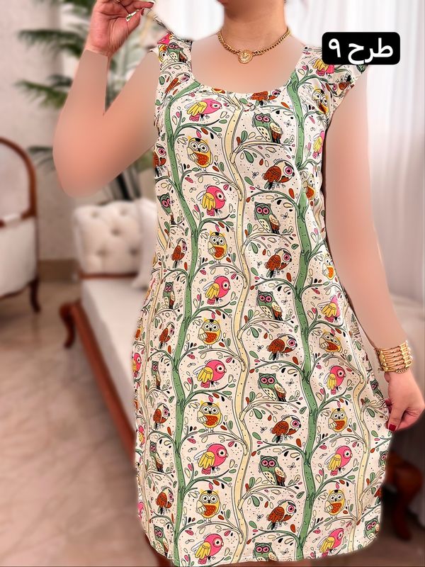 پیراهن نخی ساتینا 2042