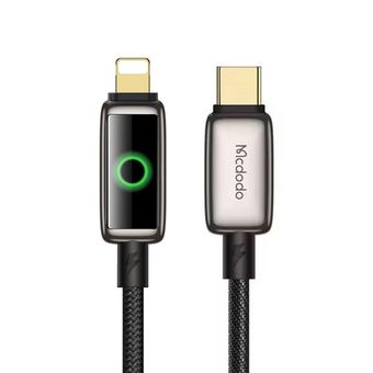 کابل 36 وات لایتنینگ به USB-C مک دودو مدل 36W Halo Breathing Light CA-667 طول 1.2 متر