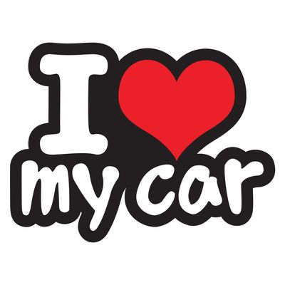برچسب بدنه خودرو مدل Love My Car کد03
