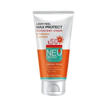 کرم ضد آفتاب نئودرم بژ روشن مدل MAX PROTECT حجم 50 میلی لیتر