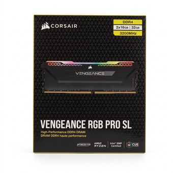 رم دسکتاپ کورسیر مدل Corsair Vengeance RGB PRO SL 32GB (2x16GB) DDR4 3200MHz C16 (استوک)