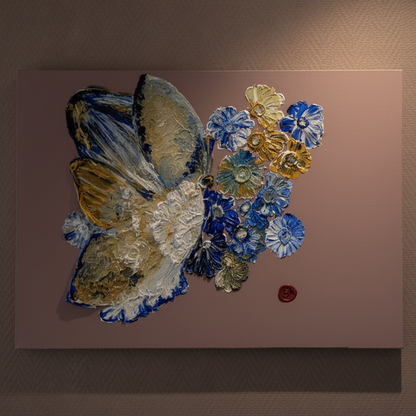 تابلو پتینه پروانه با نام هونا