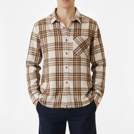 پیراهن پشمی مردانه چهارخونه