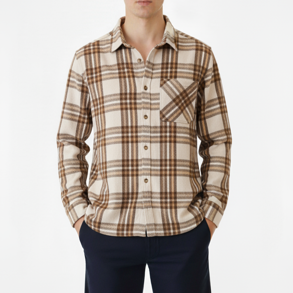 پیراهن پشمی مردانه چهارخونه