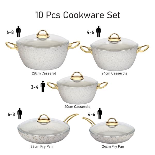 سرویس پخت و پز ام جی اس 10 پارچه مدل فورج کد 800299