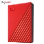 هارد اکسترنال وسترن دیجیتال مدل My Passport ظرفیت چهار ترابایت دارای رابط USB Type-A 3.2