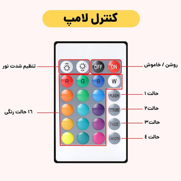 آباژور رومیزی کیوب مدل لمسی Diamond AXFU176