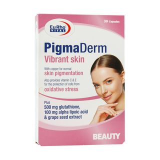 کپسول تقویتی پوست یوروویتال مدل Pigmaderm حاوی ال گلوتاتیون و اسید آلفا لیپوئیک، ویتامین E و C، محافظت در برابر آسیب اکسیدا*330