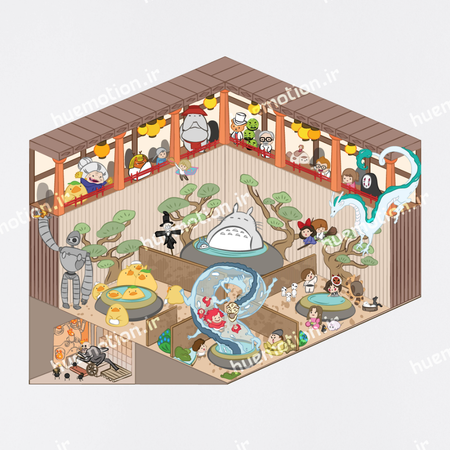 استیکر سه بعدی - Ghibli