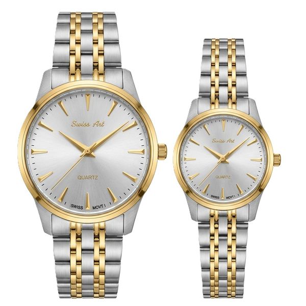 ست ساعت مچی عقربهای کوارتز زنانه و مردانه سوئیس آرت مدل ANT172-173SG1513