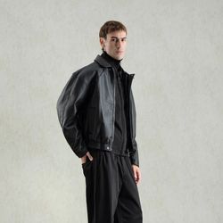 کاپشن چرم مردانه GIESTO