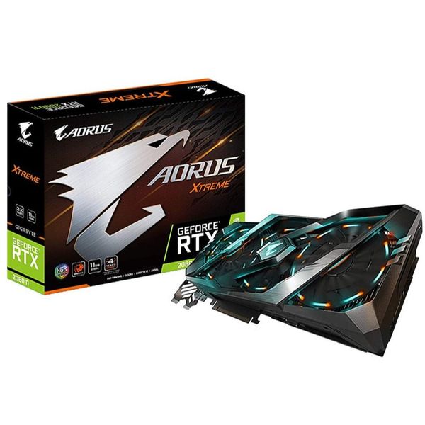 کارت گرافیک گیگابایت مدل AORUS GeForce RTX 2080 Ti XTREME 11GB استوک