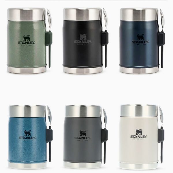 ظرف غذا استنلی مدل کلاسیک قاشق دار گنجایش 0.4 لیتر