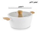 سرویس قابلمه و تابه سرامیکی 12 پارچه کاراجا مدل SwissCrystal12 همراه با ابزار آشپزی