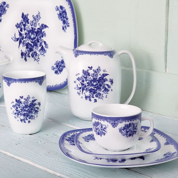 سرویس غذاخوری 98 پارچه 12 نفره چینی زرین ایران مدل فلورانس کواترو درجه عالی